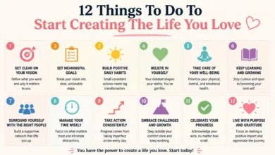 12 Things To Do To Start Creating The Life You Love 12 Things To Do To Start Creating The Life You Love