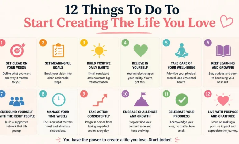 12 Things To Do To Start Creating The Life You Love