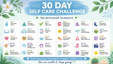 30 Day Self Care Challenge: To Start Cultivating A Happier You
