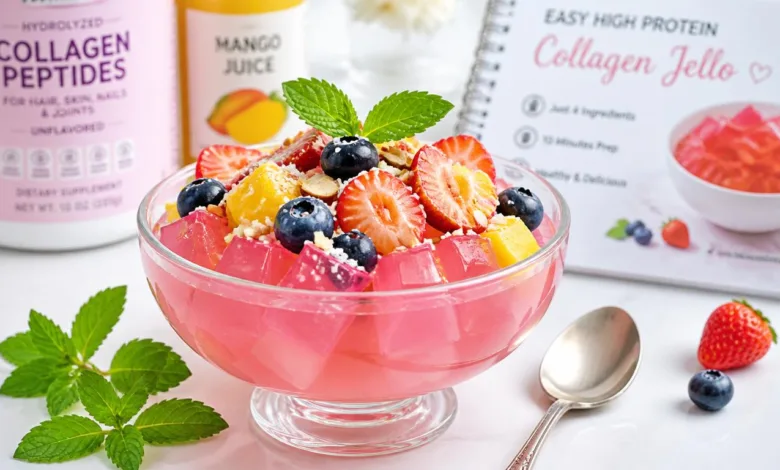 Easy High Protein Collagen Jello Dessert Recipe Easy High Protein Collagen Jello Dessert Recipe