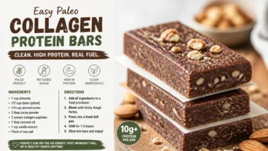 Easy Paleo Collagen Protein Bars for Clean High Protein Fuel