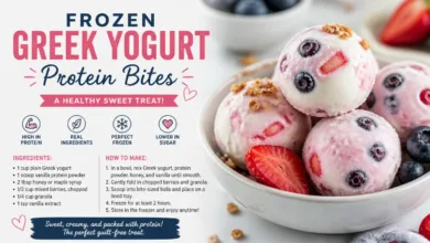 Frozen Greek Yogurt Protein Bites for a Healthy Sweet Treat