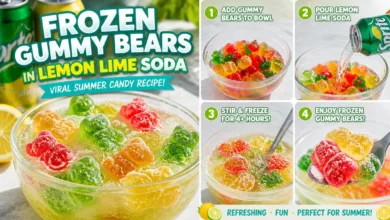Frozen Gummy Bears in Lemon Lime Soda: Viral Summer Candy Recipe