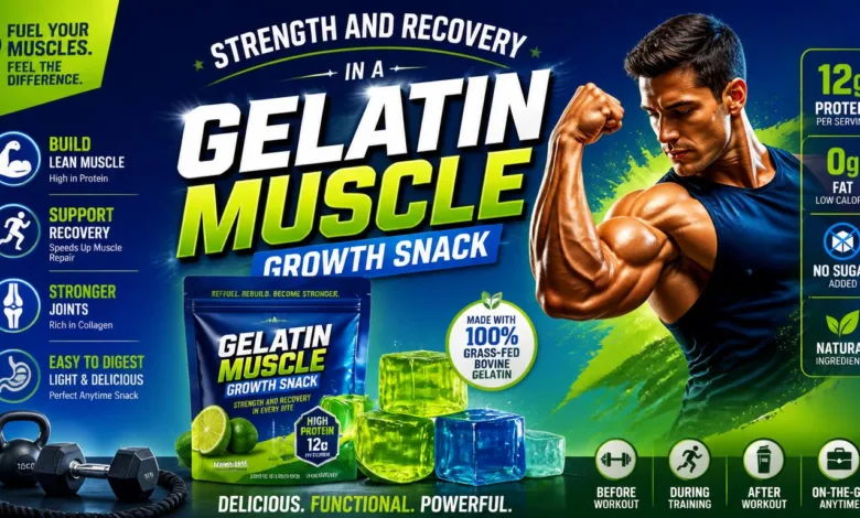 Gelatin Muscle Growth Snack for Strength and Recovery Gelatin Muscle Growth Snack for Strength and Recovery