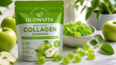 Healthy Sour Apple Collagen Gummies for Beauty and Protein
