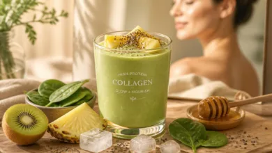 High Protein Collagen Smoothie for Healthy Clear Skin