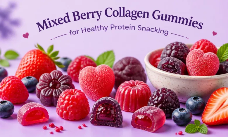 Mixed Berry Collagen Gummies for Healthy Protein Snacking Mixed Berry Collagen Gummies for Healthy Protein Snacking