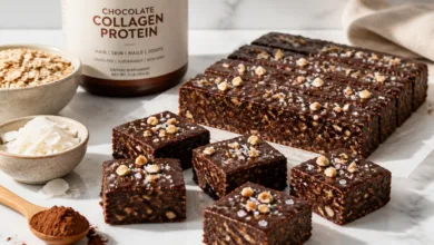 No-Bake Chocolate Collagen Protein Bars for Healthy Snacking No-Bake Chocolate Collagen Protein Bars for Healthy Snacking