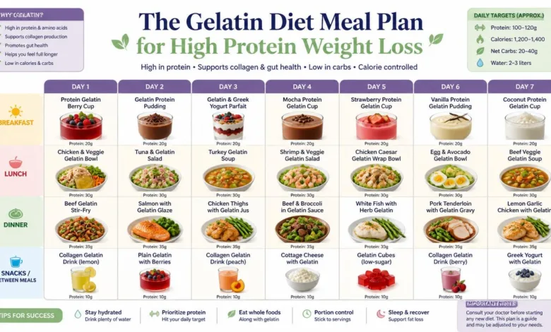 The Gelatin Diet Meal Plan for High Protein Weight Loss The Gelatin Diet Meal Plan for High Protein Weight Loss