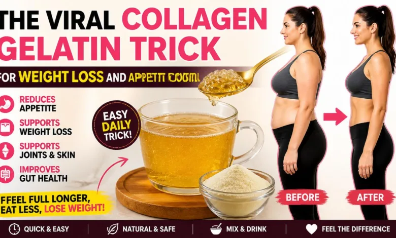 The Viral Collagen Gelatin Trick for Weight Loss and Appetite Control The Viral Collagen Gelatin Trick for Weight Loss and Appetite Control
