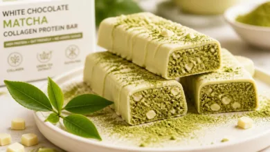 White Chocolate Matcha Collagen Protein Bars You’ll Crave Daily White Chocolate Matcha Collagen Protein Bars You’ll Crave Daily