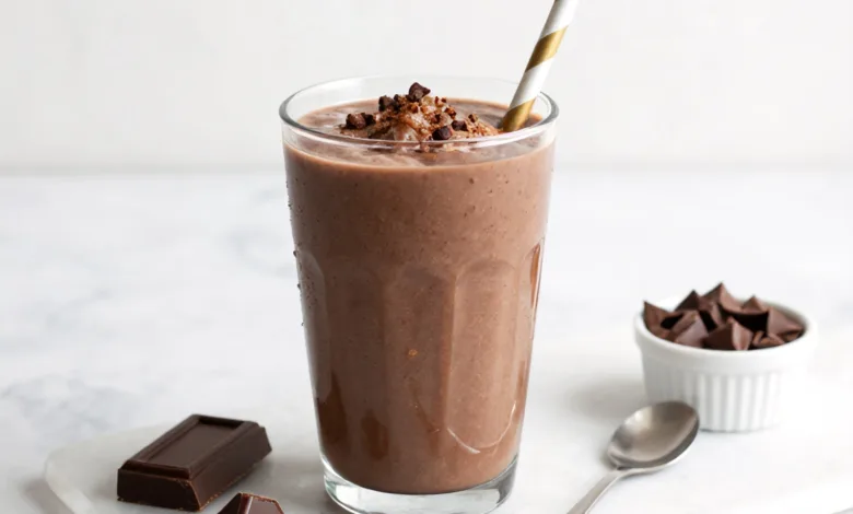 High Protein Chocolate Collagen Smoothie That Tastes Like a Milkshake