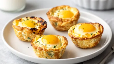 Fluffy Cottage Cheese Egg Bites for High Protein Breakfast