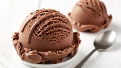 Creamy High Protein Chocolate Ice Cream Without an Ice Cream Maker
