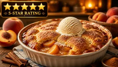 5 Star Fresh Peach Cobbler Recipe
