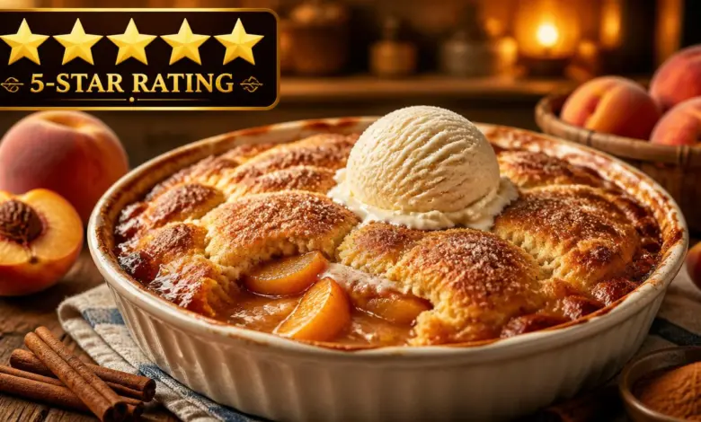 5 Star Fresh Peach Cobbler Recipe