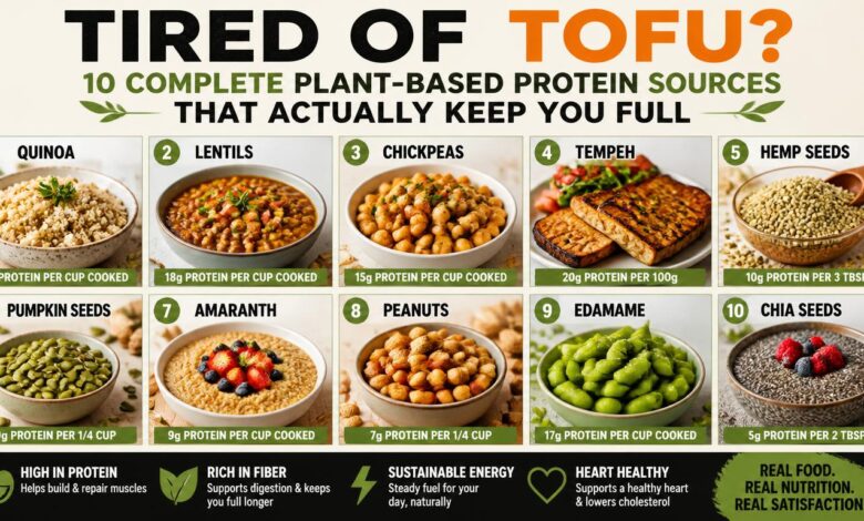 10 Complete Plant-Based Protein Sources That Actually Keep You Full
