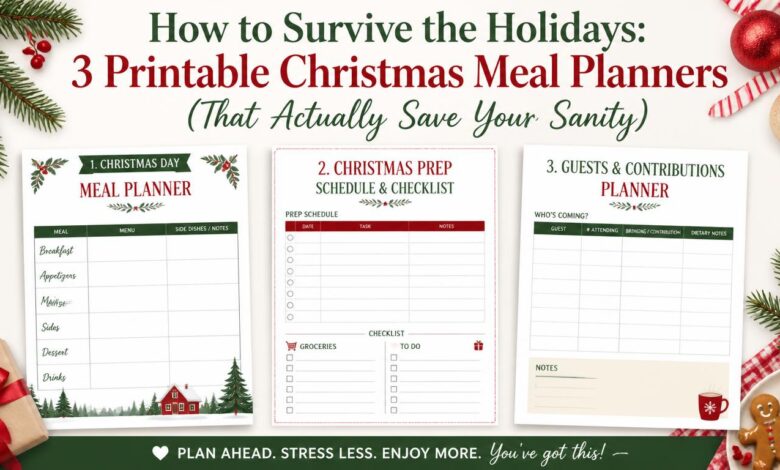 3 Printable Christmas Meal Planners (That Actually Save Your Sanity
