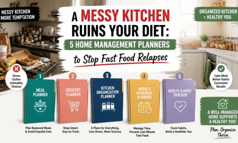 5 Home Management Planners to Stop Fast Food Relapses