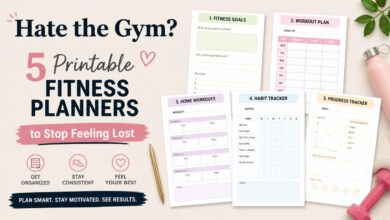 5 Printable Fitness Planners to Stop Feeling Lost