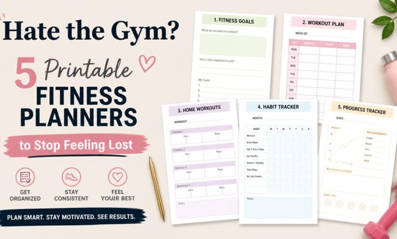 5 Printable Fitness Planners to Stop Feeling Lost