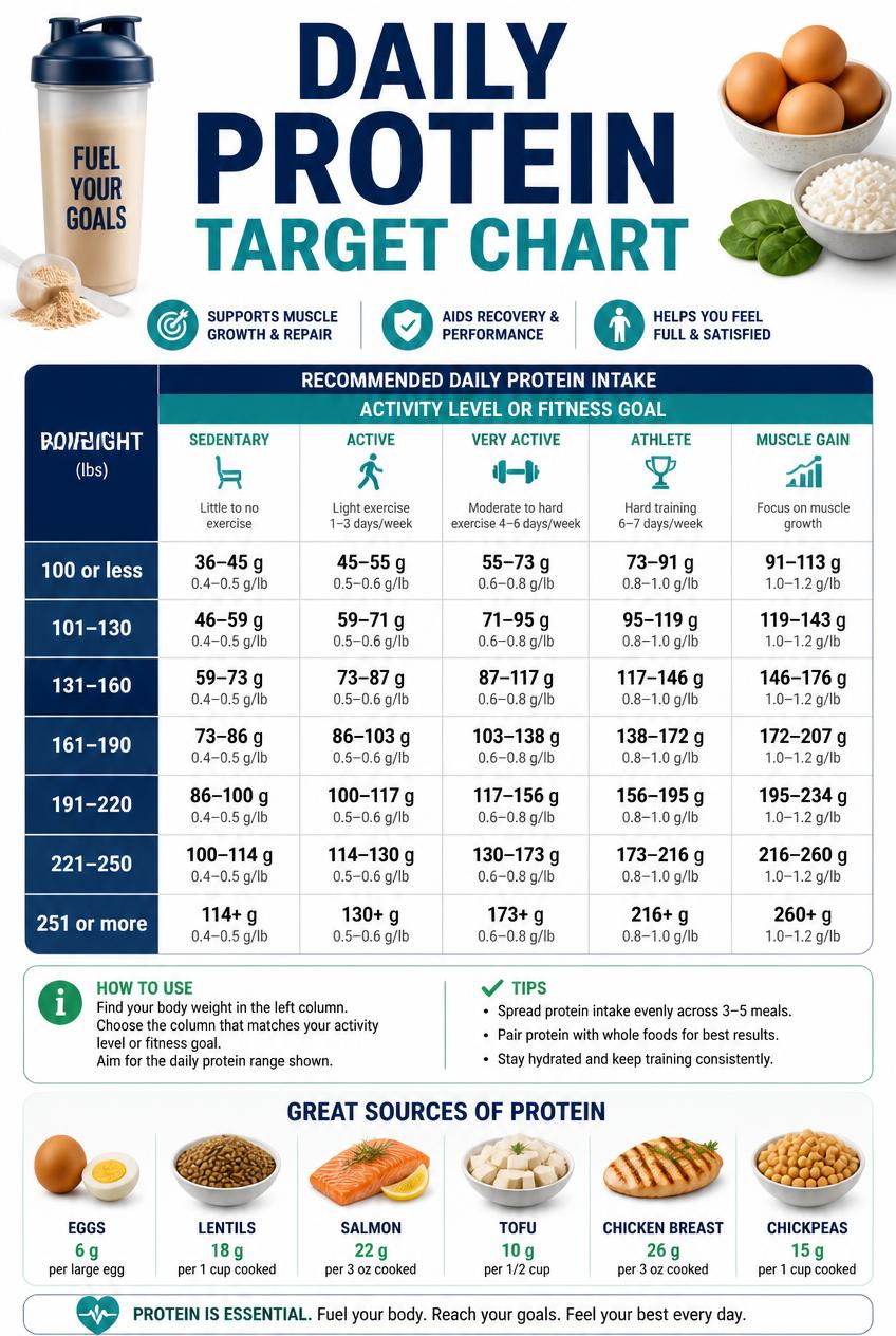 DAILY-PROTEIN-TARGET-CHART