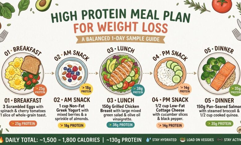 High Protein Meal Plan for Weight Loss
