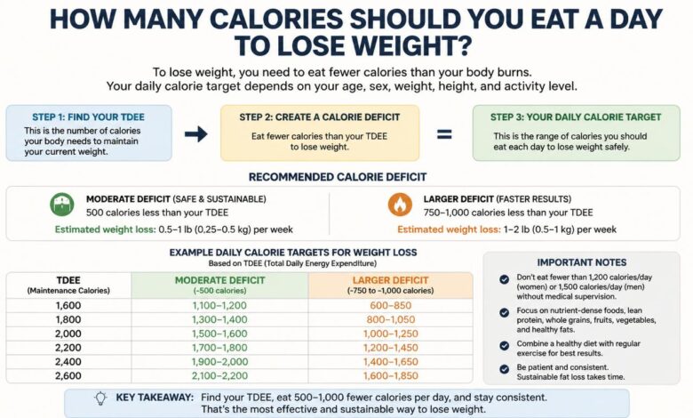 How Many Calories Should I Eat a Day to Lose Weight