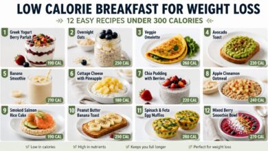 Low Calorie Breakfast for Weight Loss: 12 Easy Recipes Under 300 Calories