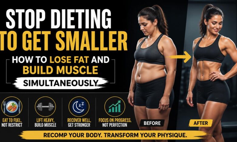 Stop Dieting to Get Smaller: How to Lose Fat and Build Muscle Simultaneously